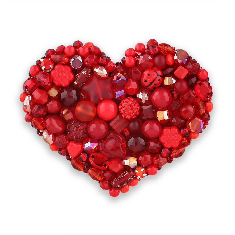 Брошь «Сердце красное»